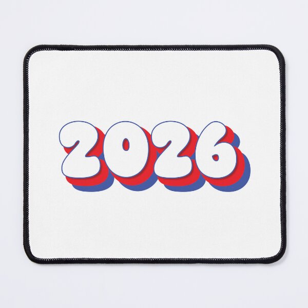 Item preview, 2026 Year - Twenty Twenty Six - Red, White, Blue - Typography - Class of 2026 - New Year 2026 designed and sold by TheIconShop.
