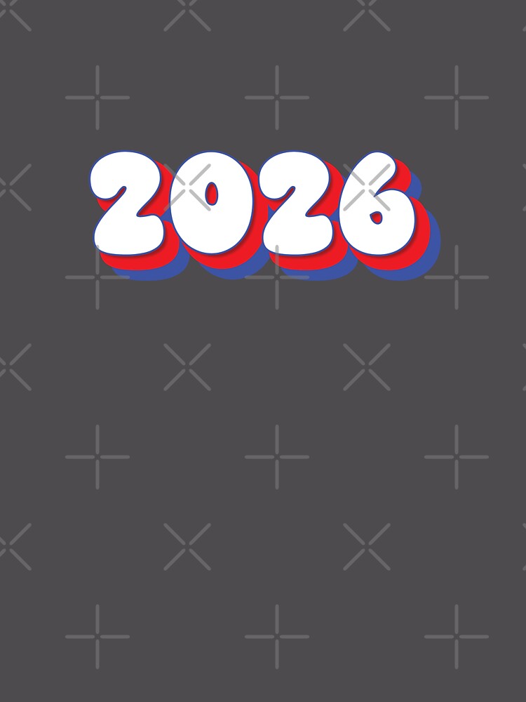 Thumbnail 6 von 6, Premium Oversized Pullover, 2026 Year - Twenty Twenty Six - Red, White, Blue - Typography - Class of 2026 - New Year 2026 designt und verkauft von TheIconShop.