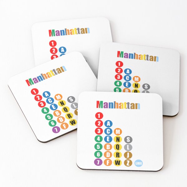 Item preview, Manhattan train lines colorful designed and sold by Mozart3.