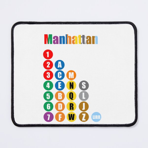 Item preview, Manhattan train lines colorful designed and sold by Mozart3.