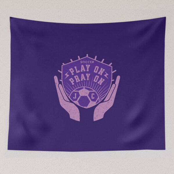 Item preview, Play on/Pray on - Soccer designed and sold by quiggleton.