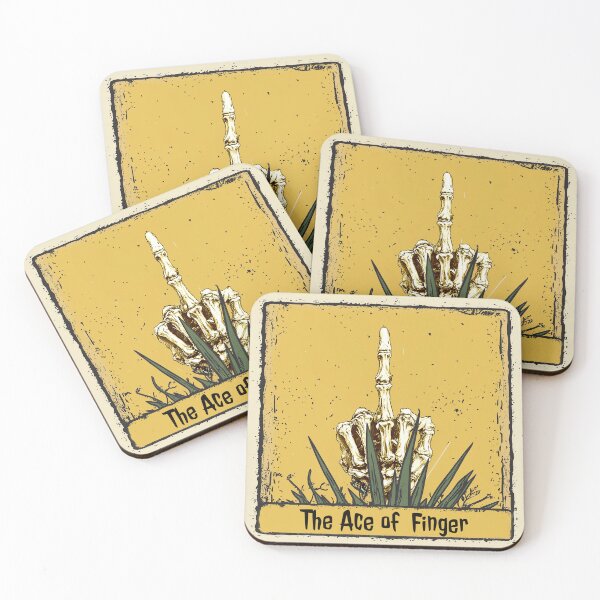 Item preview, Funny tarot themed middle finger designed and sold by Martist86.