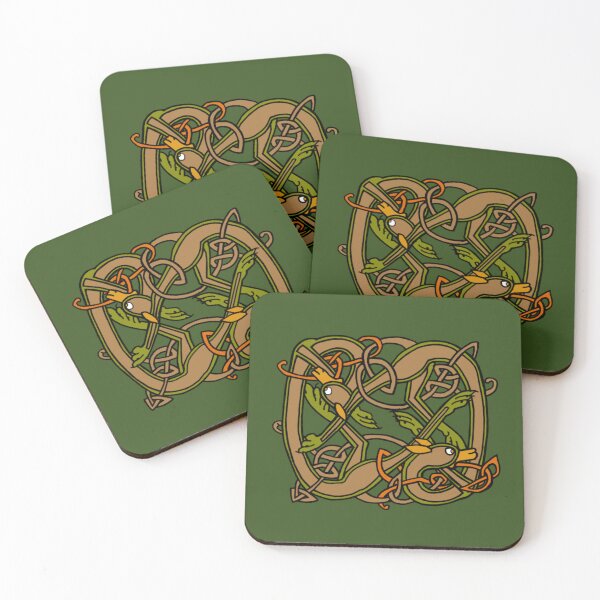 Item preview, Celtic Hound Knots 2024 Khaki Green designed and sold by Donnahuntriss.