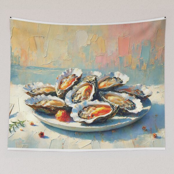 Item preview, Oysters Foody Art Prints designed and sold by Random Designs.
