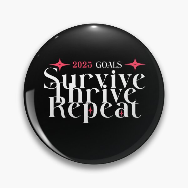 Item preview, 2025 Goals T-Shirt: Survive, Thrive, Repeat – Motivational Design for Success designed and sold by Quote Frame.