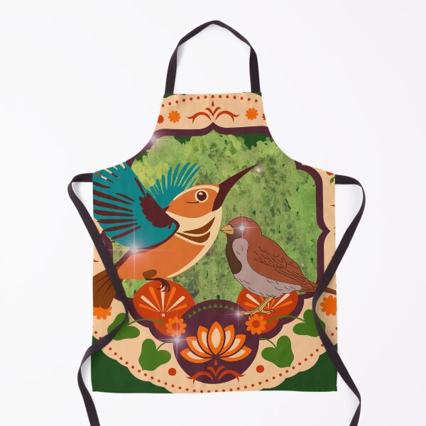 Item preview, "Ilustración de pájaro vibrante con borde floral" designed and sold by Graphollio-shop.