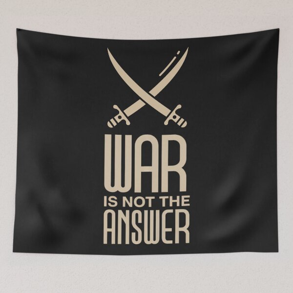 Item preview, War Is Not the Answer Peaceful Message Anti-War designed and sold by Anniko Art Studio.