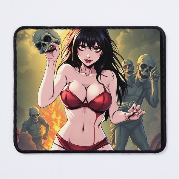 Item preview, Sexy Anime Girl Displays A Skull  designed and sold by KnottyToons.