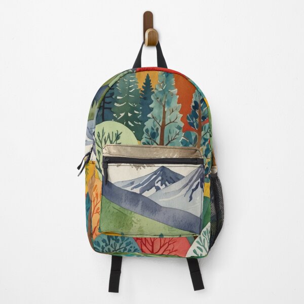 Item preview, Watercolor Mountain Landscape Design | Vibrant Forest and Nature Art for POD Products designed and sold by VibeTCreations.