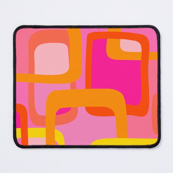Item preview, Iconic Mid Century Modern Pattern in Pink and Orange designed and sold by Deutschic.