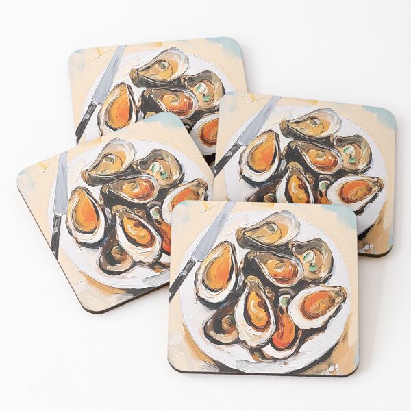 Item preview, Oysters Foody Art Totes designed and sold by Random Designs.