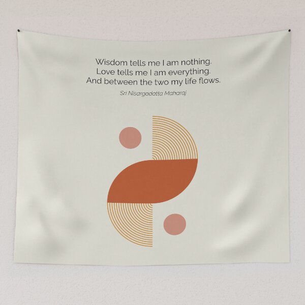 Item preview, Nisargadatta Maharaj Hindu Philosophy Quote Artwork designed and sold by kakarikihill.