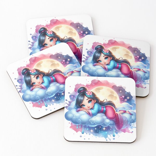 Item preview, Mulan Moon and Clouds Watercolor Splash designed and sold by frosticakes.