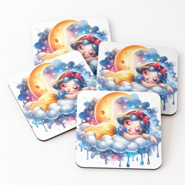 Item preview, Snow White Moon and Clouds Watercolor Splash designed and sold by frosticakes.