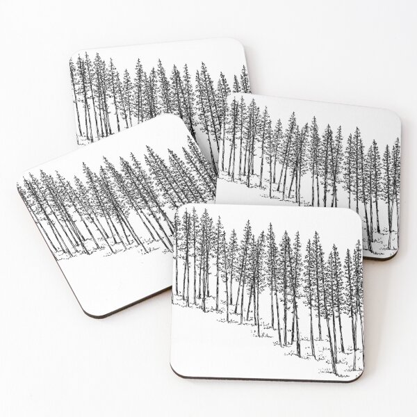Item preview, Trees on a slope #1 designed and sold by Laura Carim Todd.