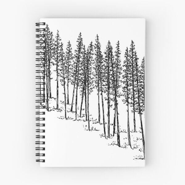 Item preview, Trees on a slope #1 designed and sold by Laura Carim Todd.