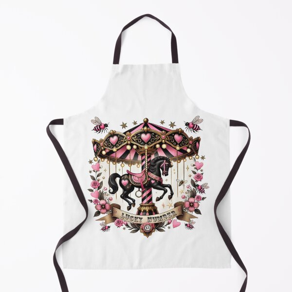 Item preview, Vintage Victorian Carousel Horse Lucky Number 13 Vintage Horse Lover  designed and sold by Negative Vibes Only.