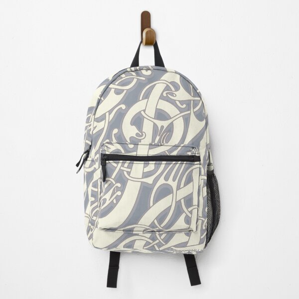 Item preview, LookViking Broa Viking Style White and Grey Pattern designed and sold by lookviking.