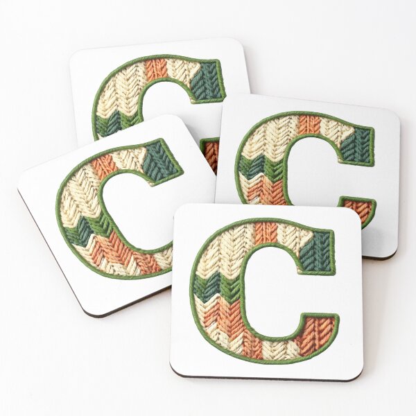 Item preview, C monogram waffle stitch designed and sold by Monascreativeempire.