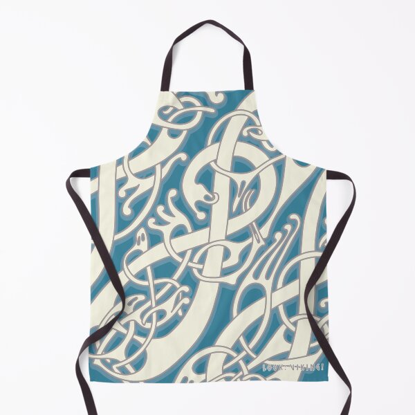 Item preview, LookViking Broa Viking Style White and Blue Pattern designed and sold by lookviking.