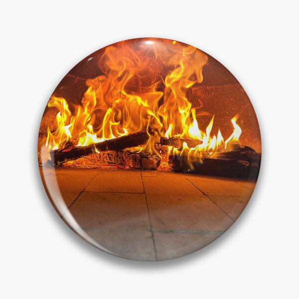 Item preview, Flames inside a wood fired pizza oven designed and sold by Xavier Russo.