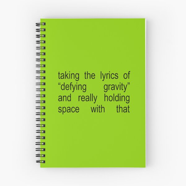 Item preview, Holding Space Defying Gravity Lyrics designed and sold by Caring Hearts.