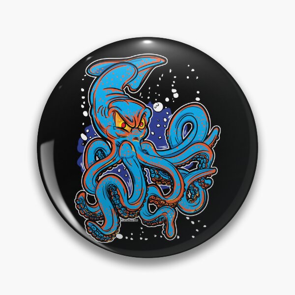 Item preview, Cartoon Squid with Attitude designed and sold by eShirtLabs.