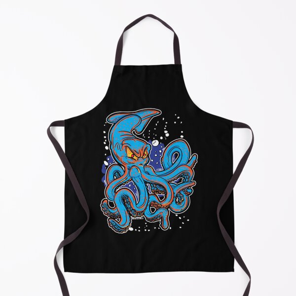 Item preview, Cartoon Squid with Attitude designed and sold by eShirtLabs.