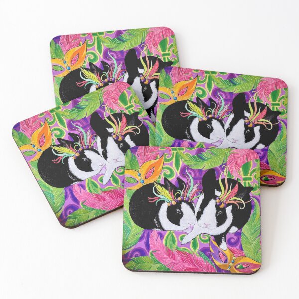 Item preview, Mardi Gras Buns designed and sold by CatPaigeCreate.