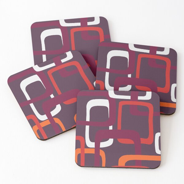 Item preview, Cozy 50S Mid Century Modern Pattern in Autumnal Colors designed and sold by Deutschic.