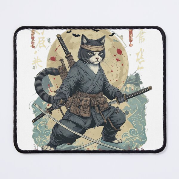 Item preview, Samurai Cat: Lunar Warrior designed and sold by han61578.