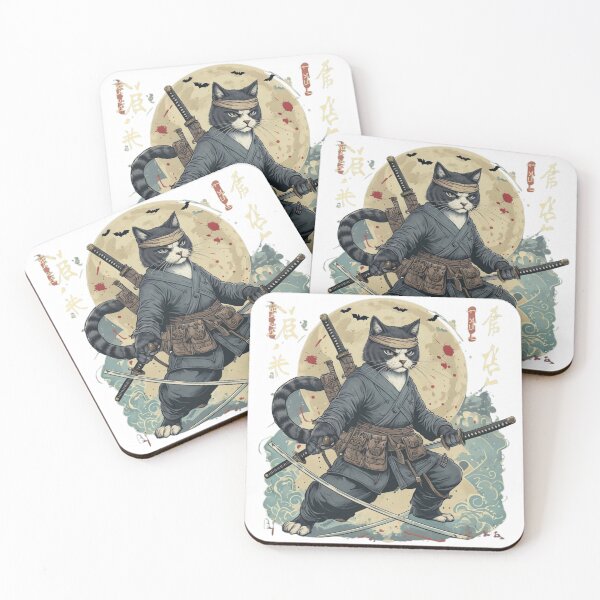 Item preview, Samurai Cat: Lunar Warrior designed and sold by han61578.