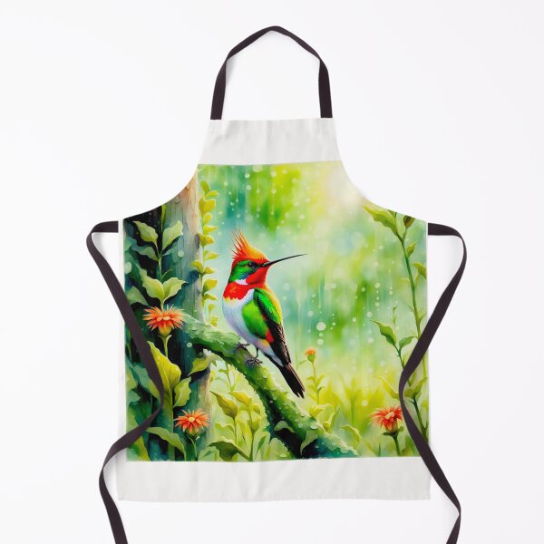 Item preview, REDCRESTED COQUETT Lophornis delattrei Topetinho Ruivo v3 designed and sold by Helios Be. Lavsh.