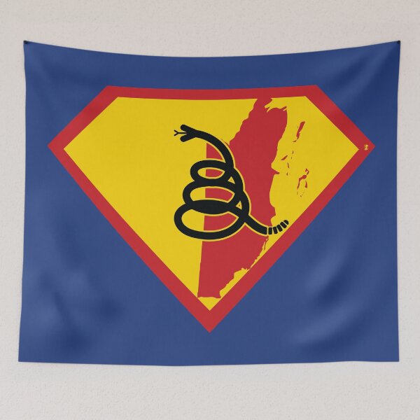 Item preview, BELIZE - Freedom Is The Superpower - Modern Gadsden Snake Flag - Dont Tread On Me SUPERHERO design designed and sold by pelagio.