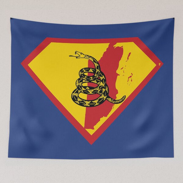 Item preview, BELIZE - Freedom Is The Superpower - Gadsden Snake Flag - Dont Tread On Me SUPERHERO design designed and sold by pelagio.