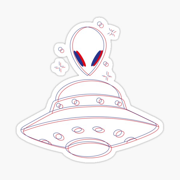 Item preview, 3D Alien & UFO designed and sold by ApathyStudios.