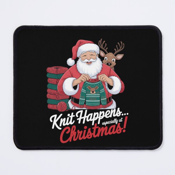 Item preview, Knit Happens Funny Christmas Santa Sweater designed and sold by tshirtexpressiv.