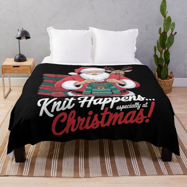 Item preview, Knit Happens Funny Christmas Santa Sweater designed and sold by tshirtexpressiv.