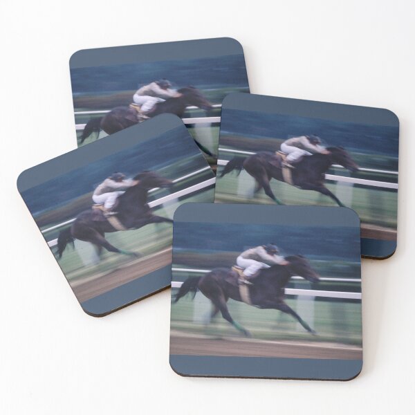 Item preview, DAYLIGHTING A RACEHORSE C2023 Steve Yellowbear Equine Art designed and sold by SteveYellowbear.