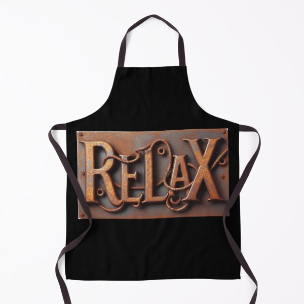 Artikelvorschau, RELAX 3D-Text in rostigem Metall-Finish entworfen und verkauft von carlarmes.
