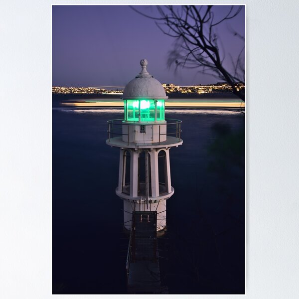 Item preview, Light Trails Behind Robertsons Point Lighthouse designed and sold by Cissa King Photography.