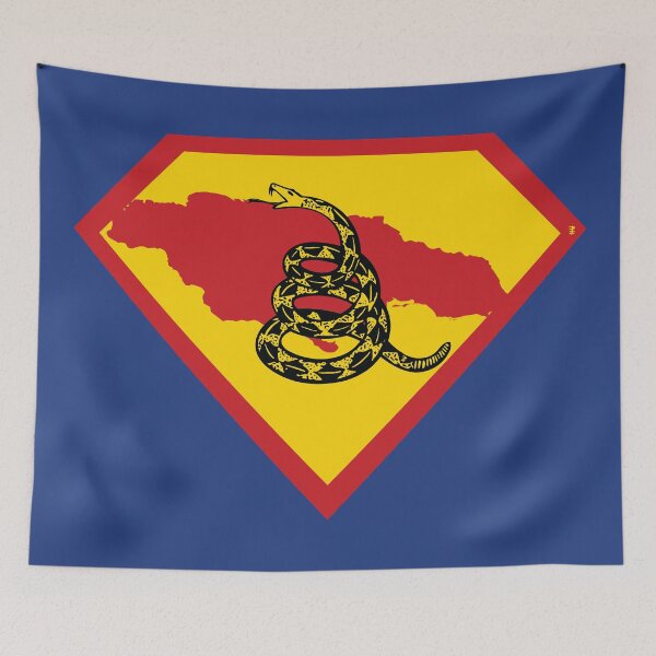 Item preview, JAMAICA - Freedom Is The Superpower -Gadsden Snake Flag - Dont Tread On Me SUPERHERO design designed and sold by pelagio.