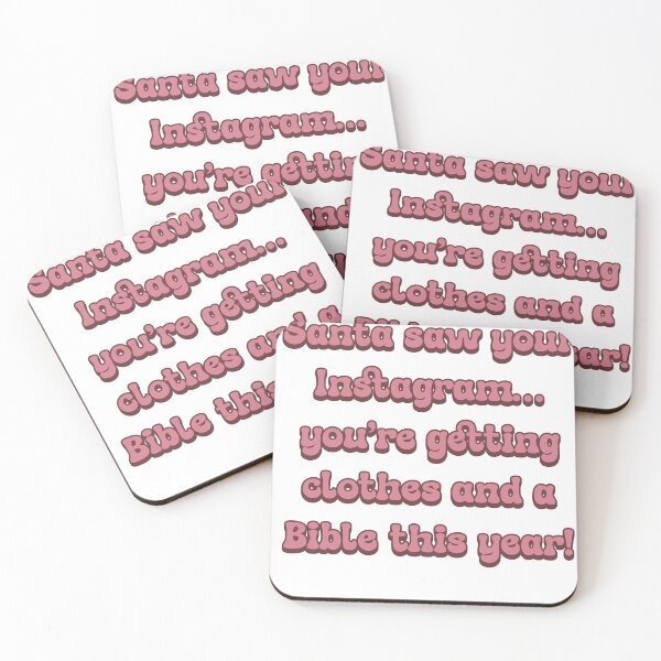 Item preview, Santa saw your Instagram pink designed and sold by SCX03.