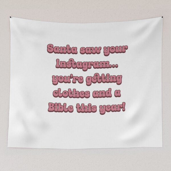 Item preview, Santa saw your Instagram pink designed and sold by SCX03.