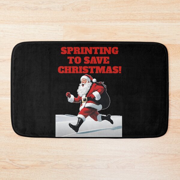 Item preview, Sprinting To Save Christmas - Santa Claus Running designed and sold by signshirtz.