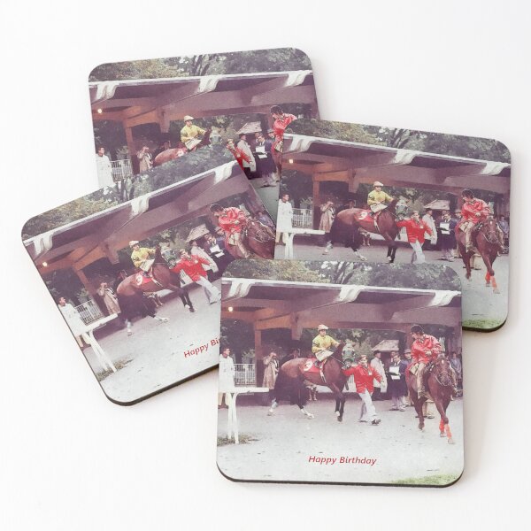 Item preview, HORSERACING HAPPY BIRTHDAY C2023 Steve Yellowbear designed and sold by SteveYellowbear.