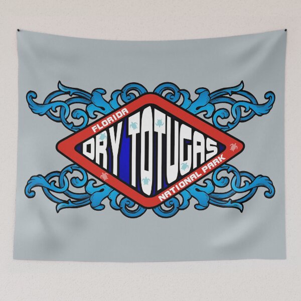 Item preview, Dry Tortugas National Park FL Florida emblem retro sign designed and sold by studioss76.