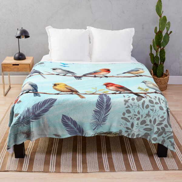 Aperçu de l'œuvre Des oiseaux sur une branche créée et vendue par lindosilks.