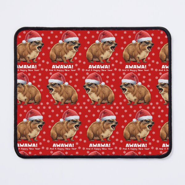Item preview, Rock Hyrax Awawa & A Happy New Year 2024 Pattern Funny Groundhog Dassi designed and sold by d247.