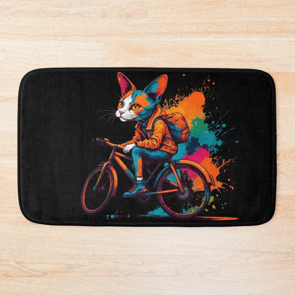 Item preview, Calico cat on a bike designed and sold by Furrifico.